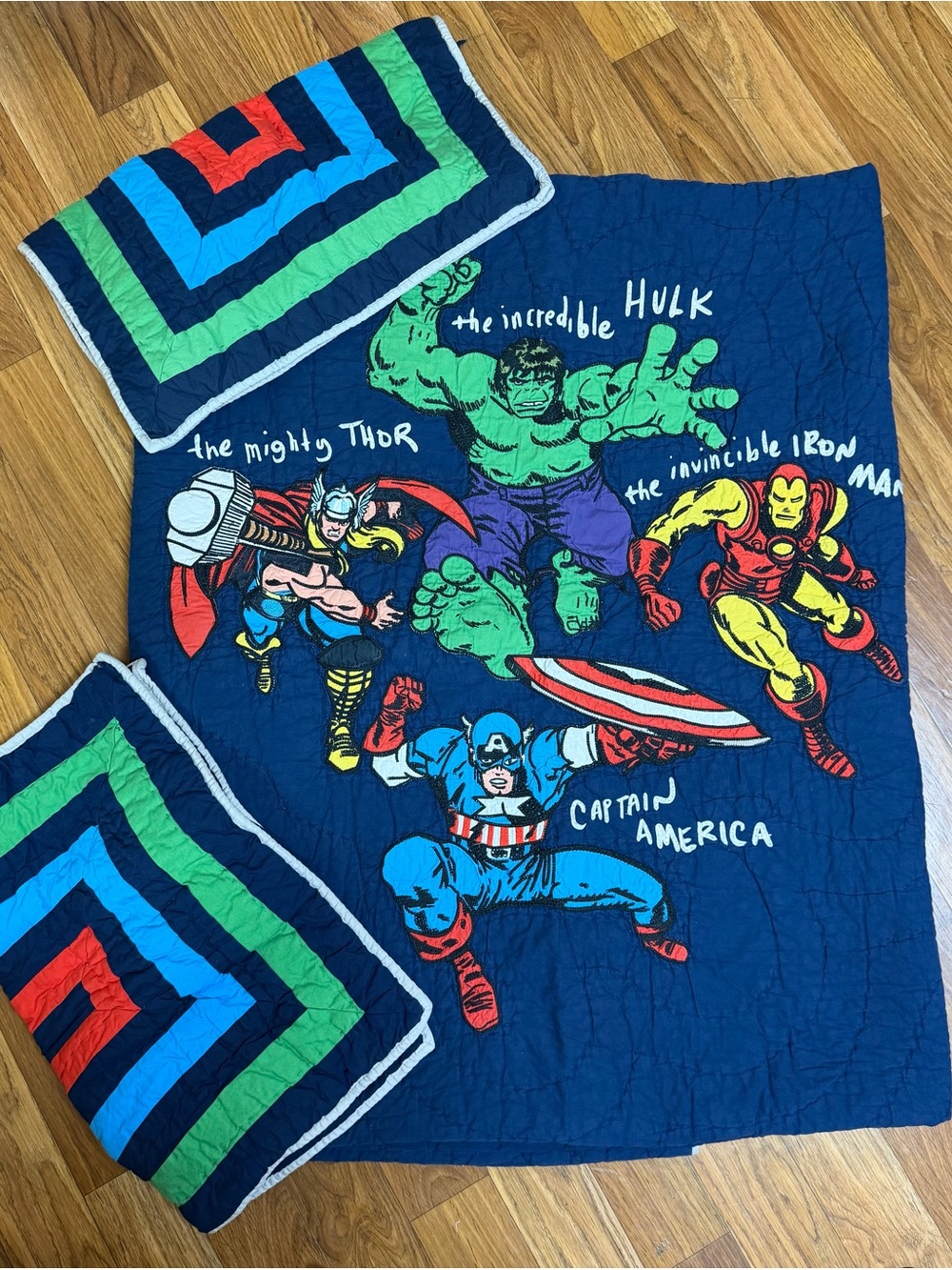 Marvel Kids Pajama Set in Navy with Hulk, Thor, Iron Man & Captain America